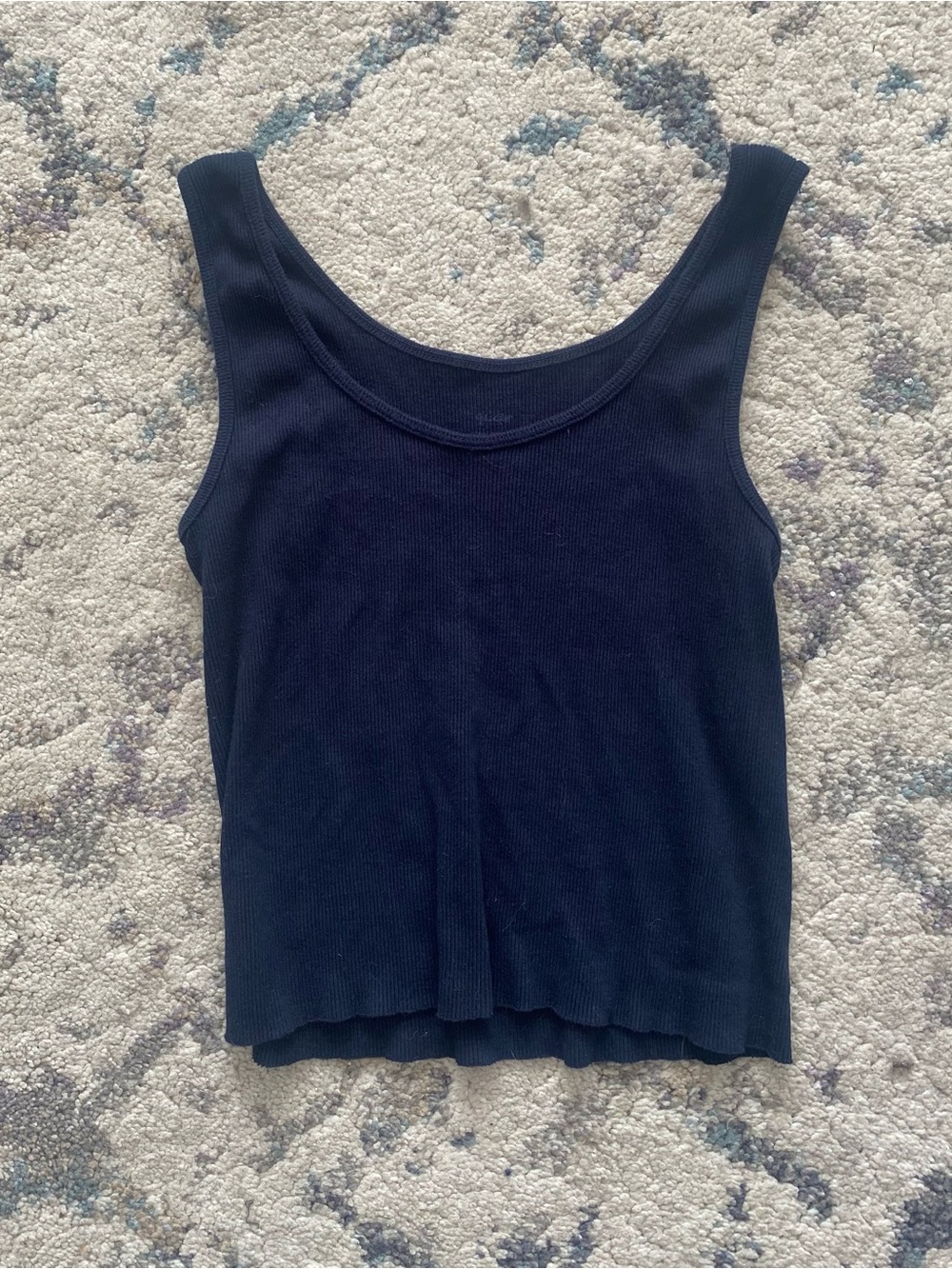 3/$25 Ribbed Navy Blue Brandy Melville Tank Top
